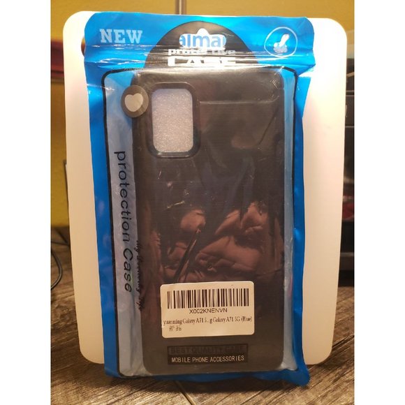 Samsung A71 5G-  Soft TPU Slim Fashion Non-Slip Protective Phone Case Cover Navy - Picture 1 of 1